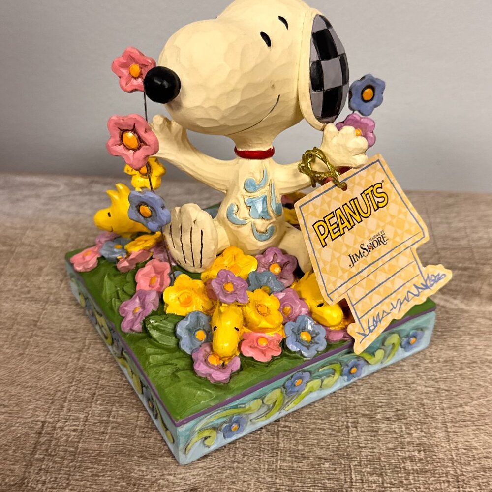 Jim Shore Snoopy Bouncing Into Spring 6007965